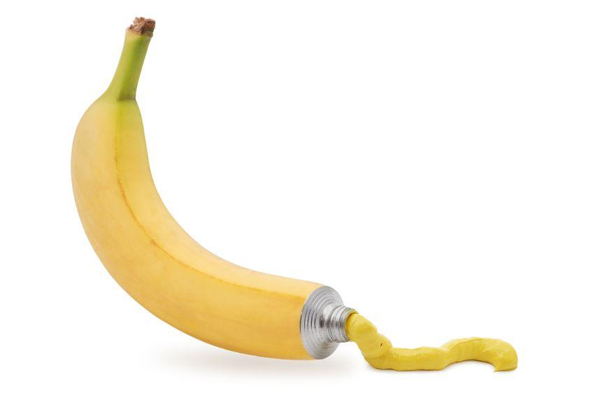 Banana Squirting Yellow Toothpaste